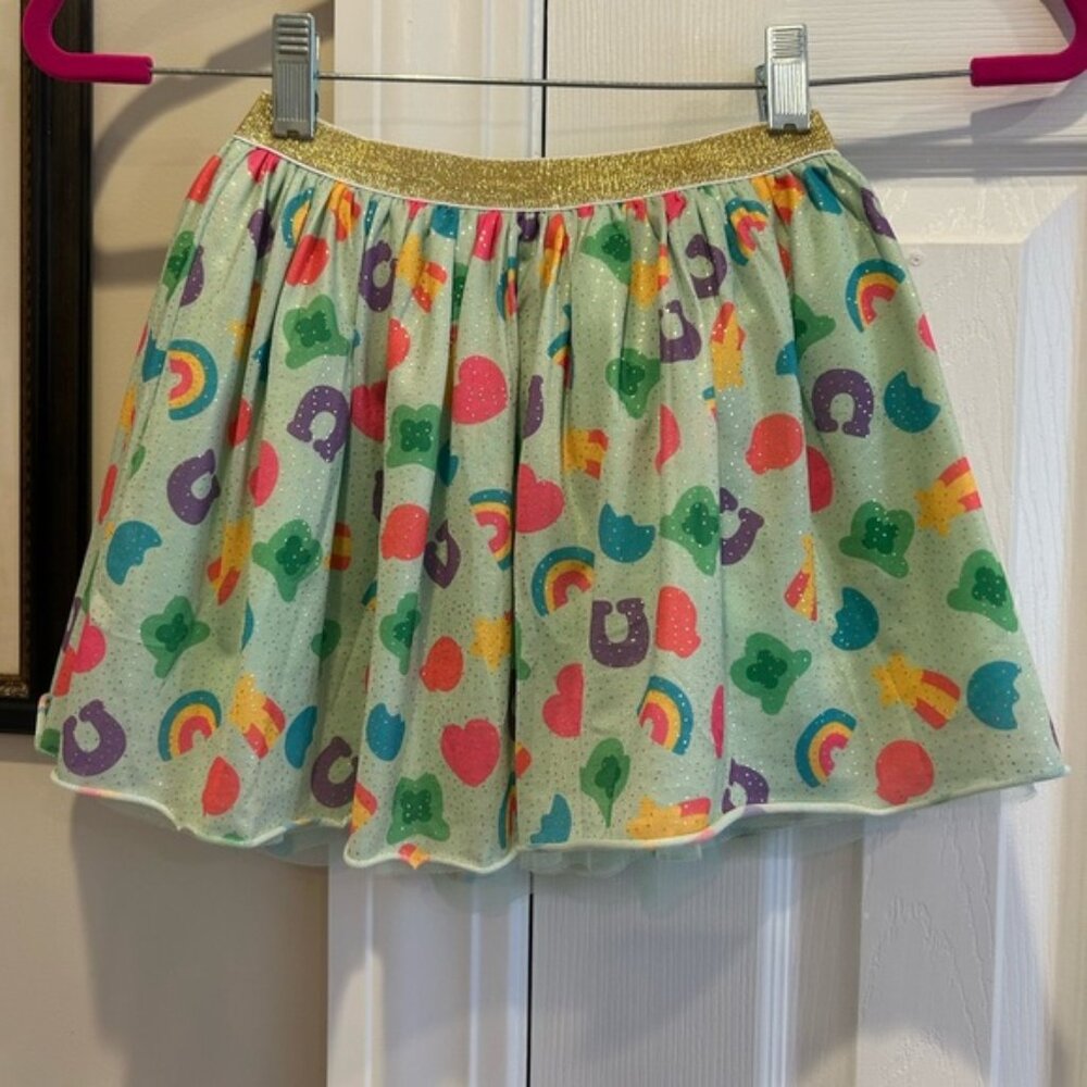 Sweet Wink Lucky Charms Skirt with Gold Waistband